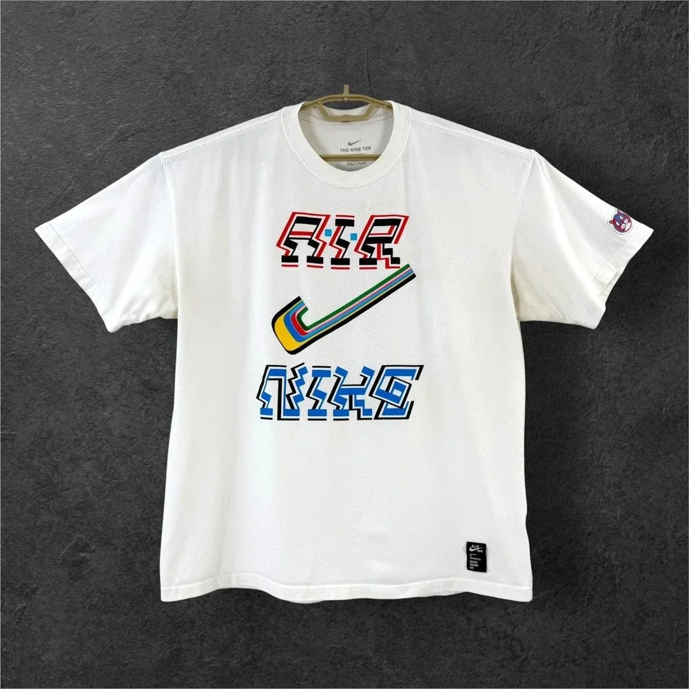Nike Isaac Tin Wei Lin Artist In Residence Air Tee Mens Large White Graphic